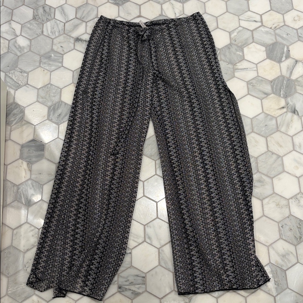 BECCA Women's Granite Bay Crochet Split-Leg Cover-Up Pants Size XS - Picture 4 of 5